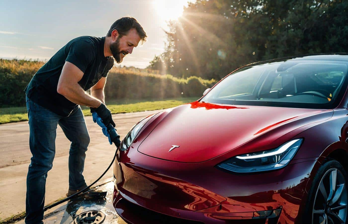 Les 5 erreurs à ne surtout pas faire en lavant votre voiture électrique