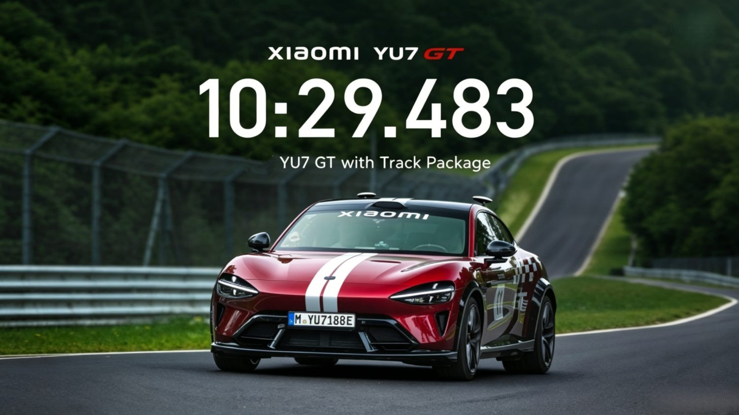 Xiaomi YU7 GT : un tour du Nürburgring sans conducteur, et