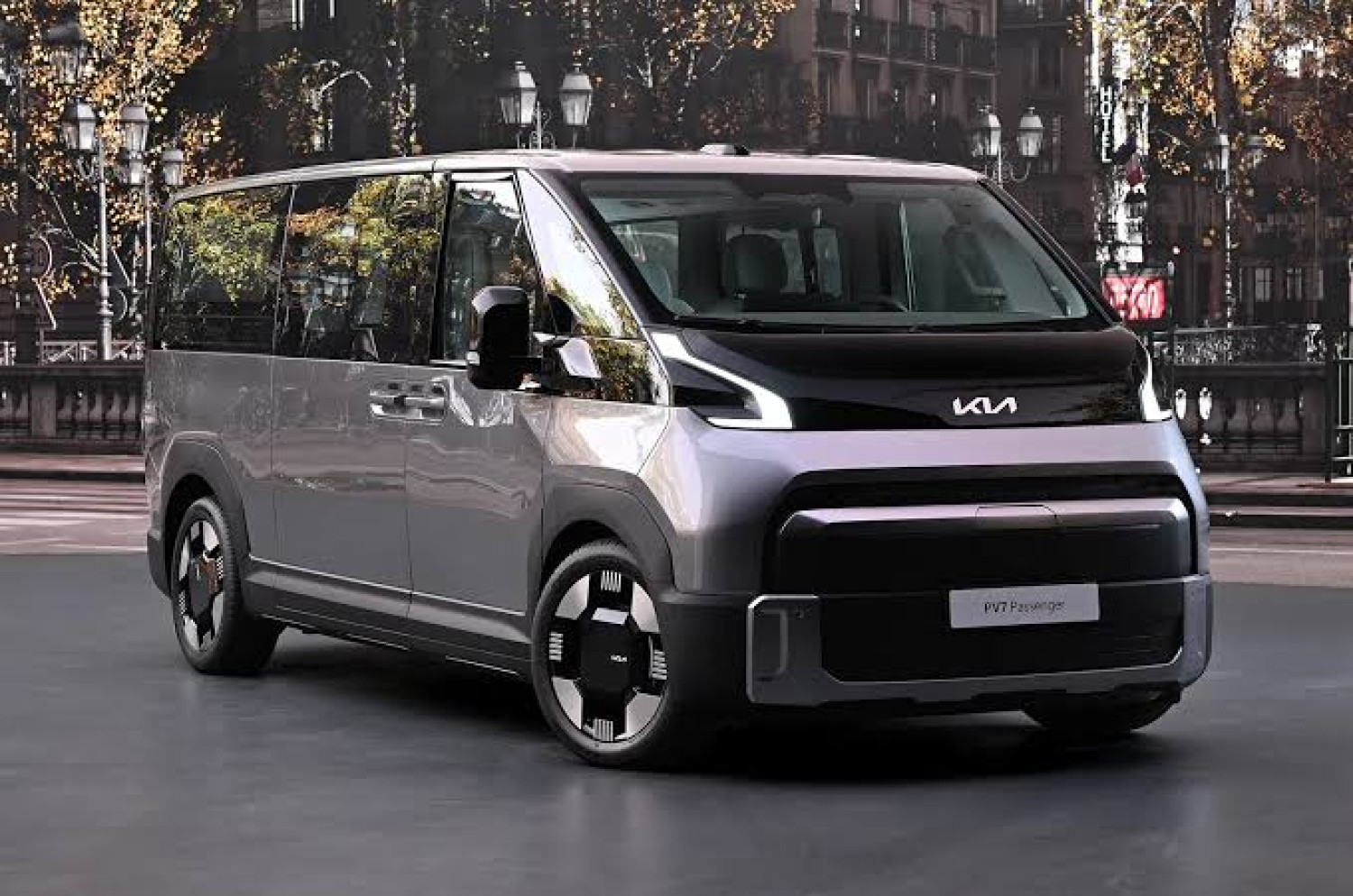 Kia PV7 : jusqu'à 9 places, 96 kWh et 350 kW de recharge po