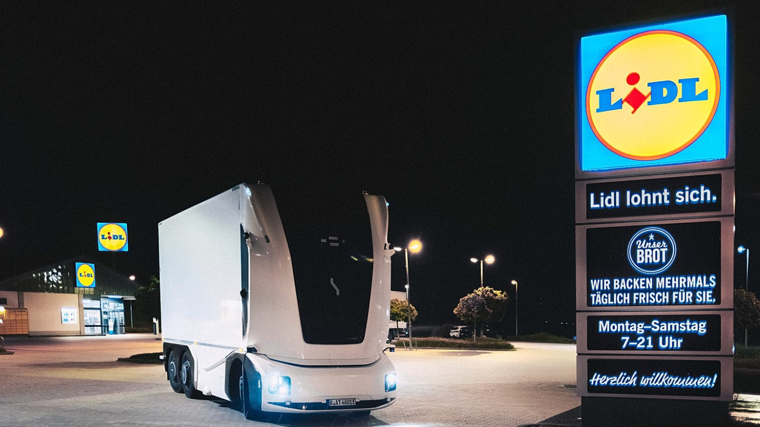 Lidl déploie un camion électrique sans cabine sur les rout