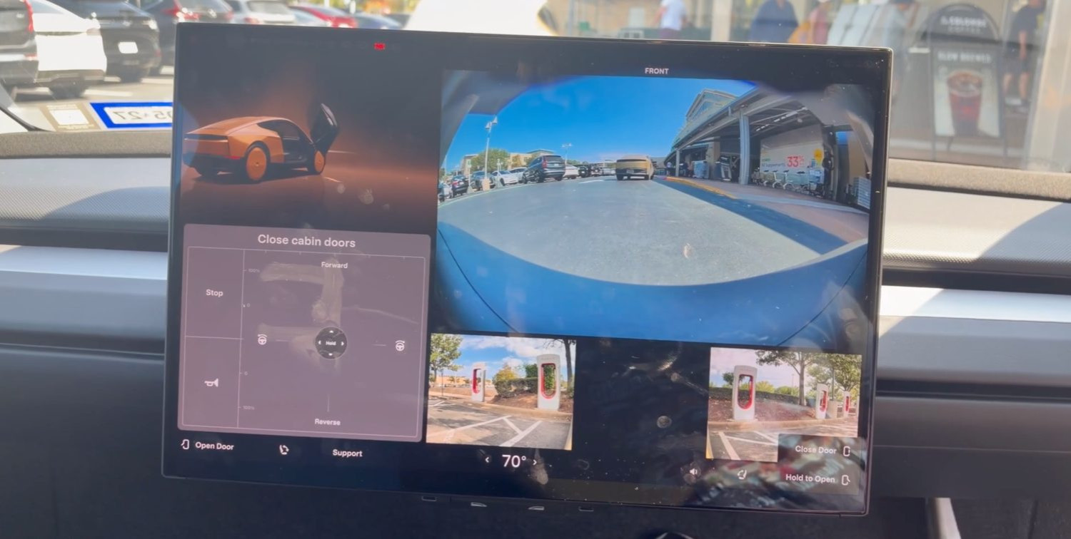 Tesla Cybercab : un joystick virtuel caché pour conduire ma
