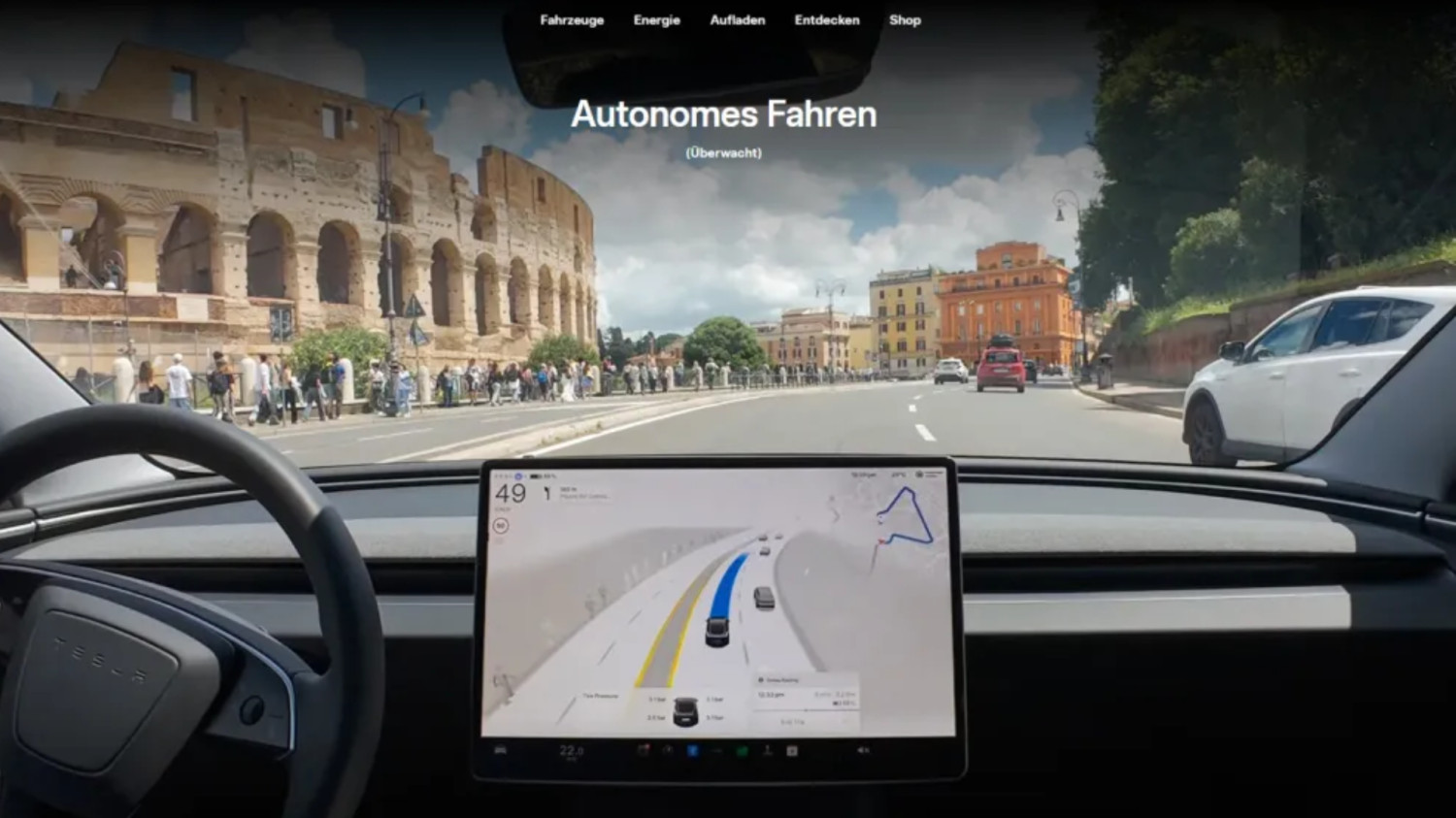 Reousse Tesla Full Self-Driving en Europe : le vote repoussé à décembre