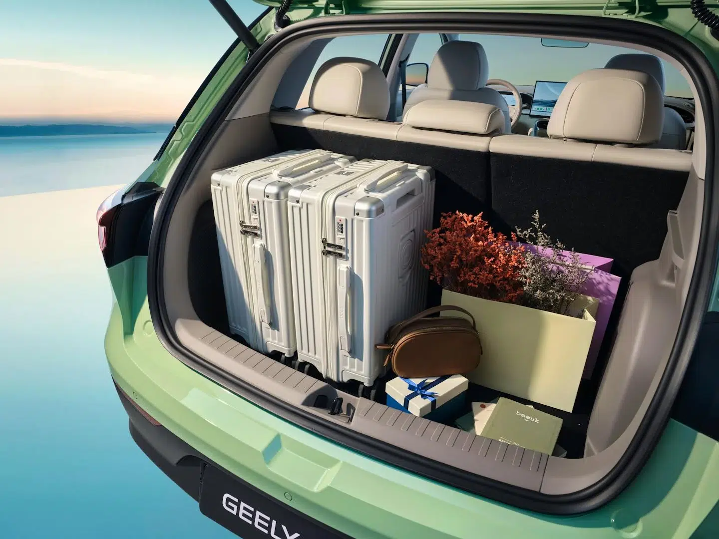 Geely E2 : coffre