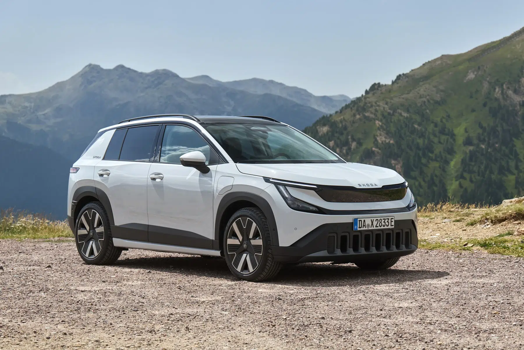 Škoda Epiq : vue avant trois quarts du SUV électrique