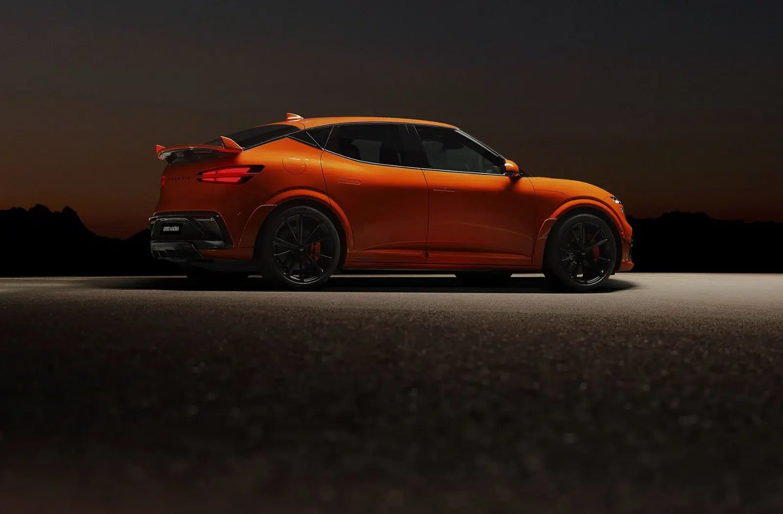 Genesis GV60 Magma : profil extérieur