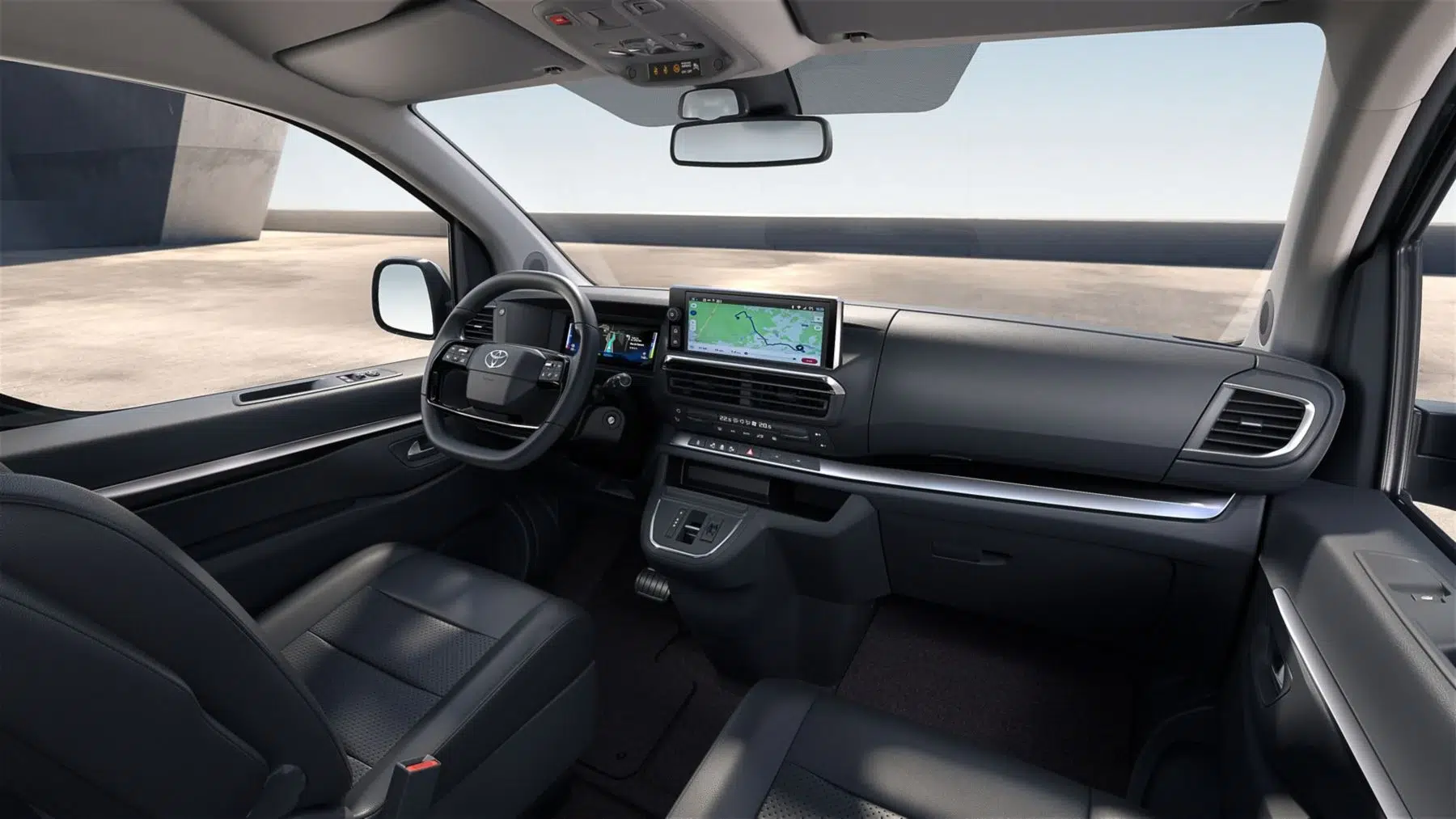 Toyota Proace Verso, poste de conduite et écran central