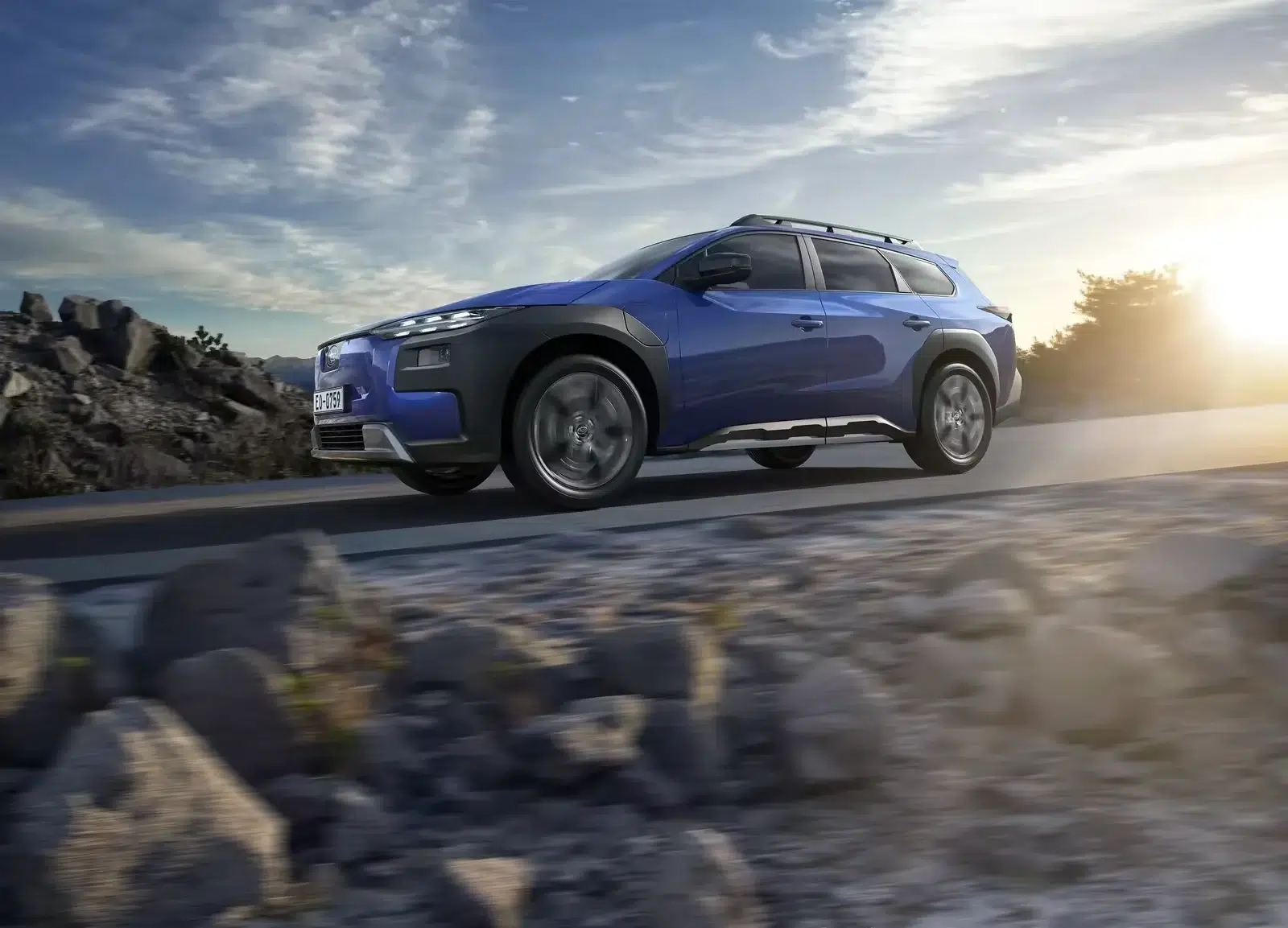 Subaru E-Outback : extérieur de profil