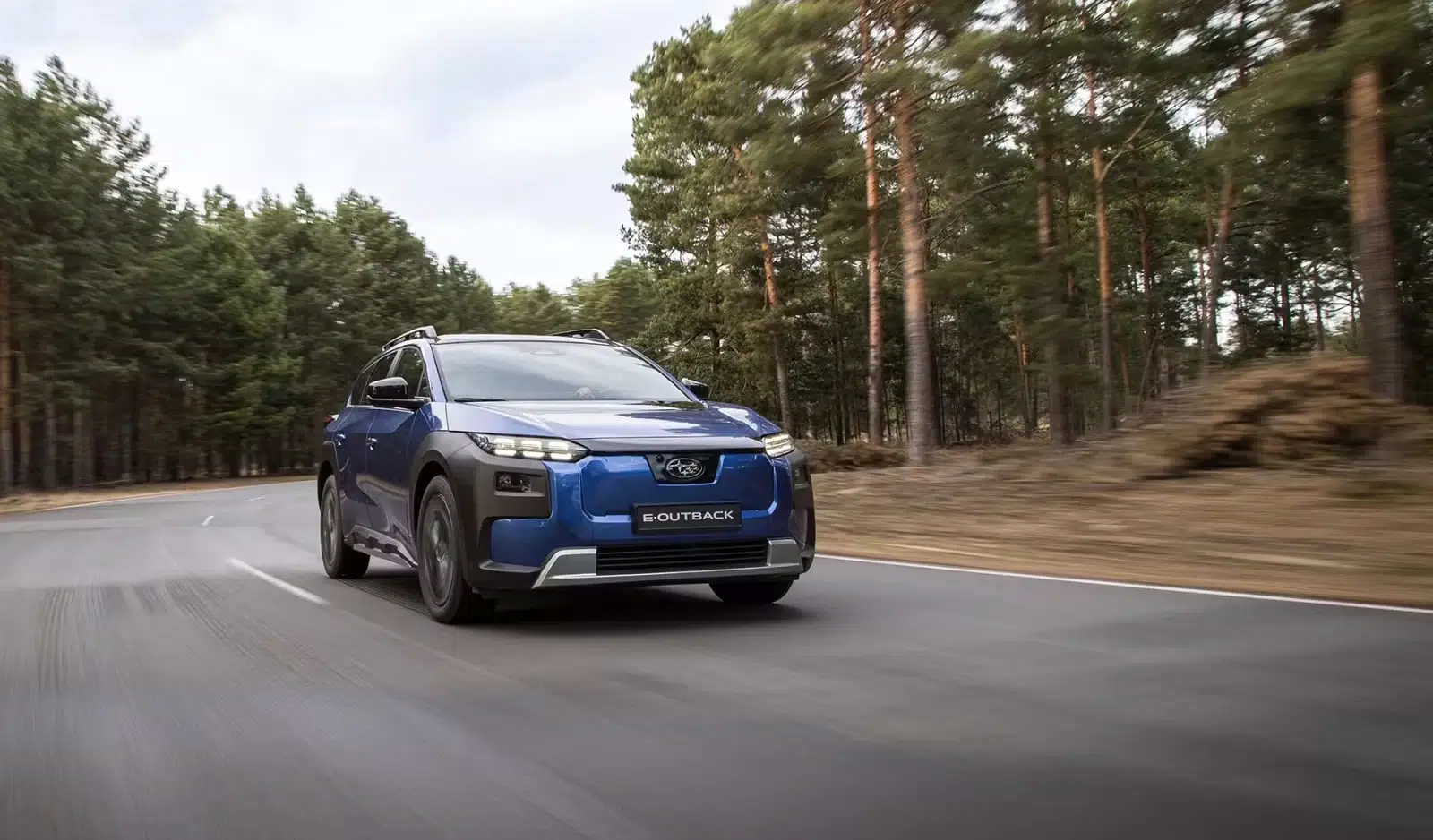 Subaru E-Outback : extérieur en circulation