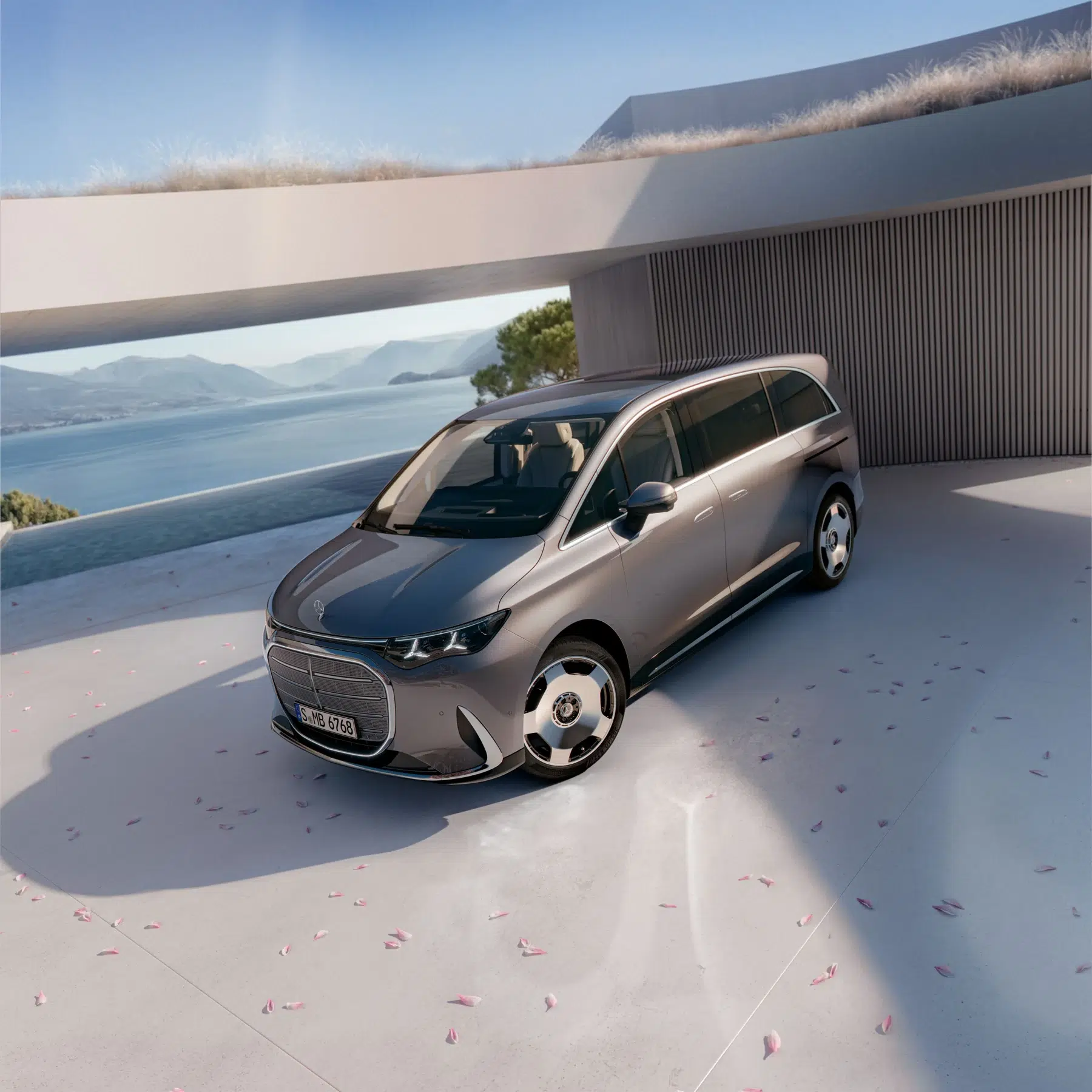 Mercedes VLE électrique : vue trois quarts avant